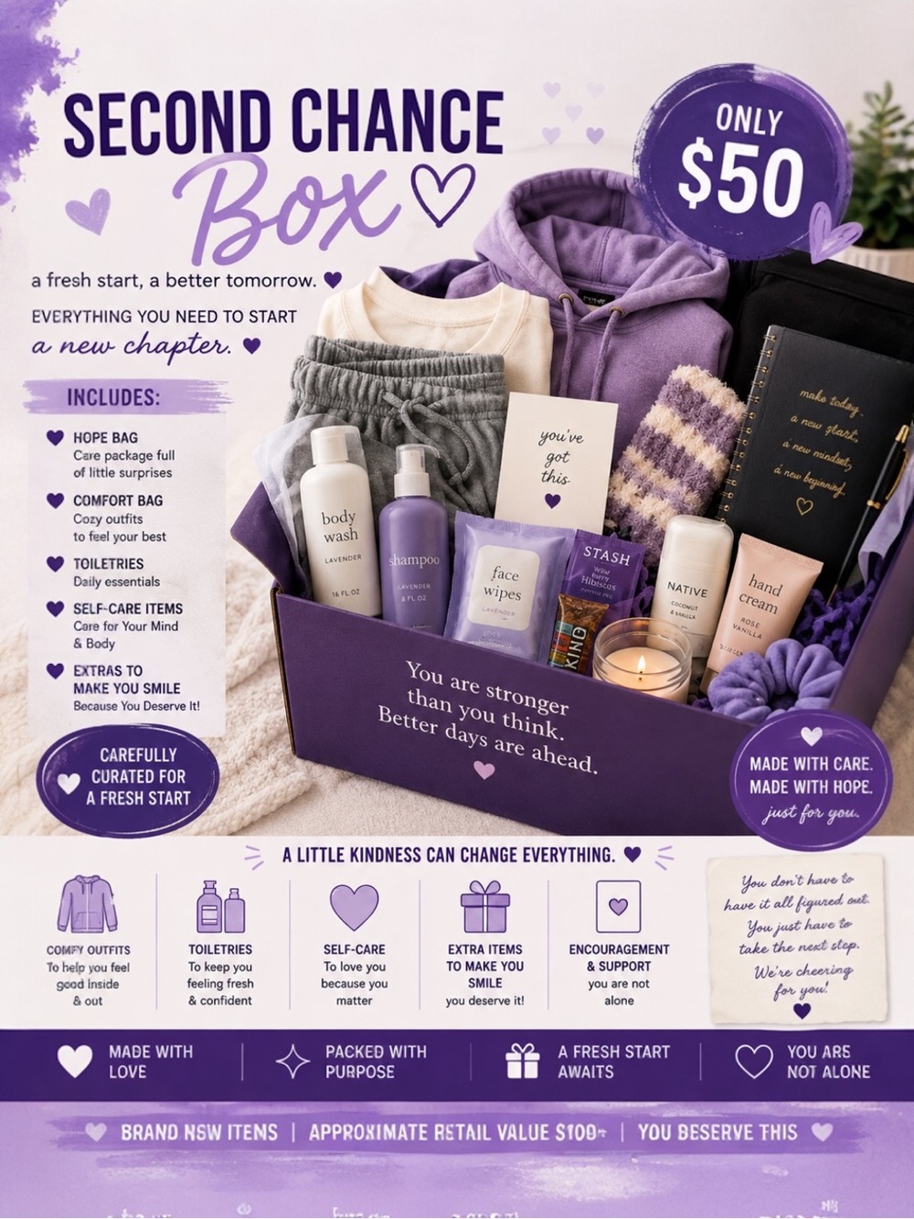 💜 Second Chance Box – Fresh Start Mystery Box 💜